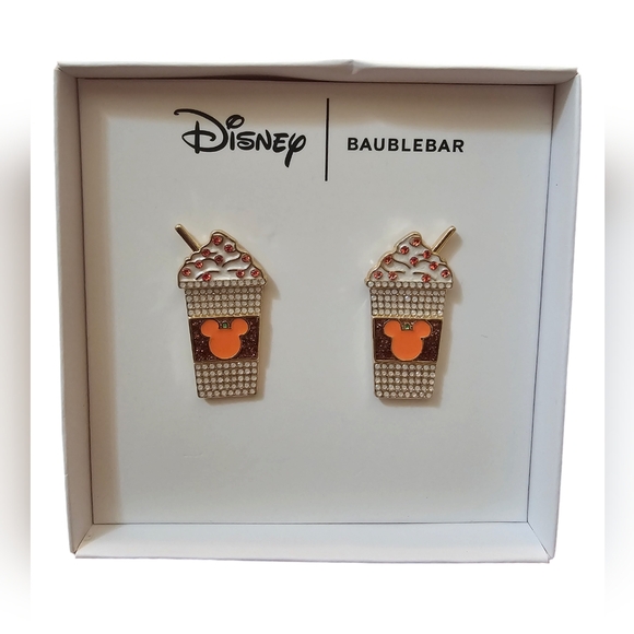 Disney x Baublebar Mickey Pumpkin Spice Latte Earrings - Picture 2 of 4